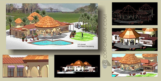 COR 3D Architectural Models example